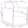 vidaXL Sofa 140cm 2 pcs Dunkelgrau Metall