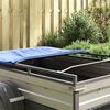 vidaXL Planehalterung f&uuml;r Anh&auml;nger 4 pcs Silber 100-145 cm Aluminium