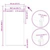 vidaXL Verdunkelungsrollo Hellgrau 95x230 cm Stoffbreite 90,7 cm