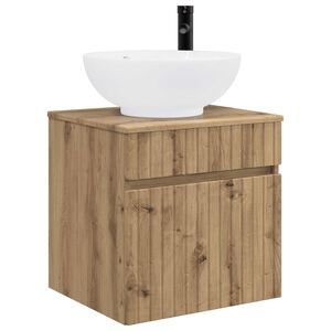 vidaXL Wandmontierte Waschbecken-Vanit&auml;t Artisan-Eiche