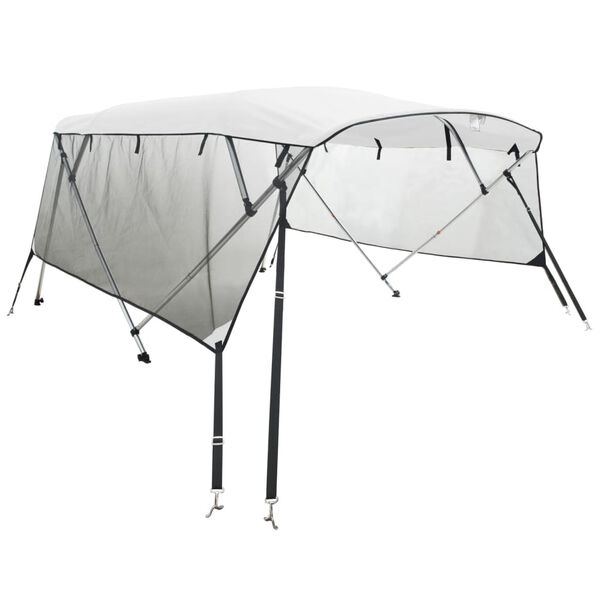 vidaXL 4-Bow Bimini-Top mit Mesh-Seitenteilen 243x(230-244)x137 cm