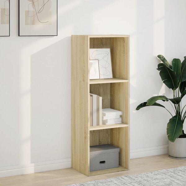 vidaXL Bücherregal Sonoma-Eiche 40x30x114 cm Holzwerkstoff