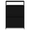 vidaXL Schuhschrank Schwarz 75x34x112 cm Holzwerkstoff