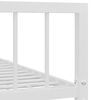 vidaXL Bettgestell Wei&szlig; Metall 140&times;200 cm