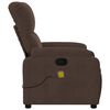 vidaXL Massagesessel mit Liegefunktion, braun, Mikrofaserstoff