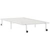 vidaXL Bettgestell ohne Matratze Klappbar Wei&szlig; 100x190 cm Stahl