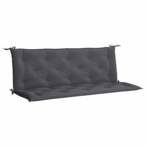 vidaXL Gartenbank-Auflage Anthrazit 150x(50+50)x7 cm Oxford-Gewebe