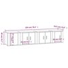 vidaXL 4-tlg. TV-Schrank-Set Grau Sonoma Holzwerkstoff