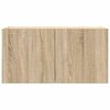 vidaXL TV-Wandschrank mit LED-Leuchten Sonoma-Eiche 80x35x41 cm
