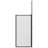 vidaXL Duschwand Sonstiges Schwarz 120 x 70 x 137 cm Aluminium