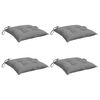 vidaXL Stuhlkissen 4 Stk. Grau 40x40x7 cm Oxford-Gewebe