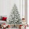 vidaXL K&uuml;nstlicher vorbeleuchteter Weihnachtsbaum mit Kugelset Gr&uuml;n