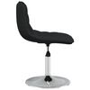 vidaXL Esszimmerst&uuml;hle 4 Stk. Drehbar Schwarz Stoff