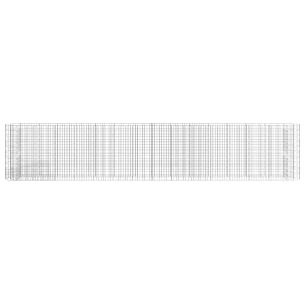 vidaXL Gabionen-Hochbeet Verzinktes Eisen 540x50x100 cm