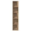 vidaXL Eckregal Artisan-Eiche 33x33x165 cm Holzwerkstoff