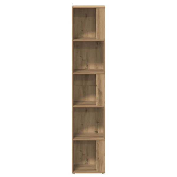 vidaXL Eckregal Artisan-Eiche 33x33x165 cm Holzwerkstoff