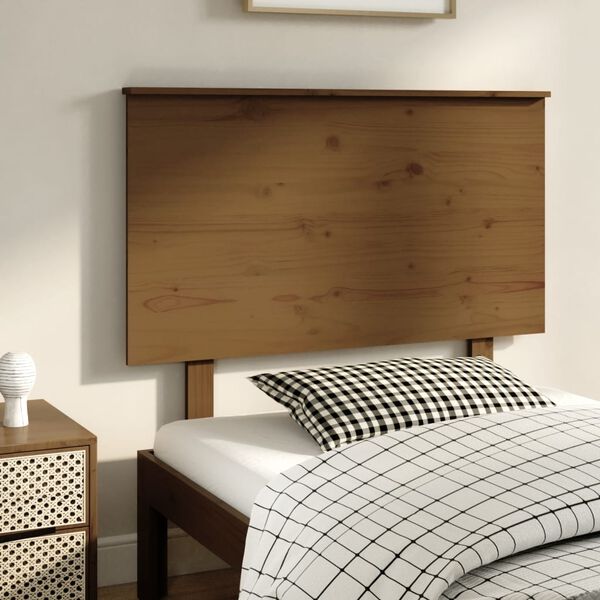 vidaXL Kopfteil Honigbraun 104x6x82,5 cm Massivholz Kiefer