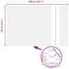 vidaXL Zaun mit Pfosten Silber 1 x 10 m Stahl