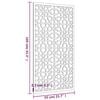 vidaXL Garten-Wanddeko 105x55 cm Cortenstahl Maurisches Design