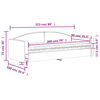 vidaXL Tagesbett mit Matratze Hellgrau 90x200 cm Stoff
