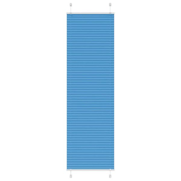 vidaXL Plissee Blau 65x200 cm Stoffbreite 64,4 cm Polyester