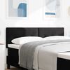 vidaXL LED Kopfteil mit LED-Lichtleisten Schwarz 144 cm Polyester