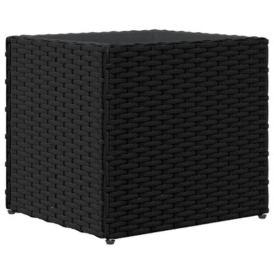 vidaXL Pflanzkübel Schwarz 36x30x32 cm Poly Rattan