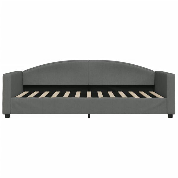 vidaXL Tagesbett Dunkelgrau 90x200 cm Stoff