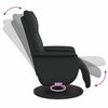 vidaXL Massage Relaxsessel Schwarz Kunstleder