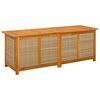vidaXL Gartenlagerbox 185 L Massivholz Akazie 150 x 50 x 56 cm Beige