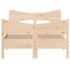 vidaXL Massivholzbett ohne Matratze 120x190 cm Kiefernholz