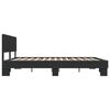 vidaXL Bettgestell Schwarz 180x200 cm Holzwerkstoff und Metall