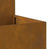 vidaXL Gartenblumentopf Rostig 80 x 80 x 48 cm Wetterfeststahl