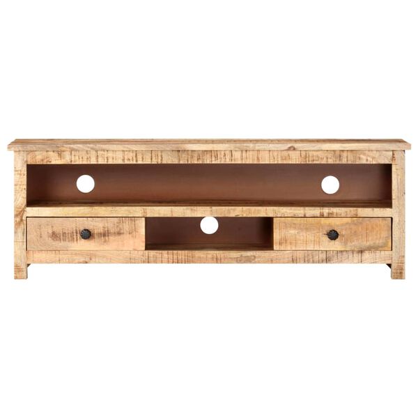 vidaXL TV-Schrank 120x30x40 cm Raues Mangoholz