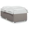 vidaXL Bettgestell ohne Matratze Taupe 90x200 cm Stoff