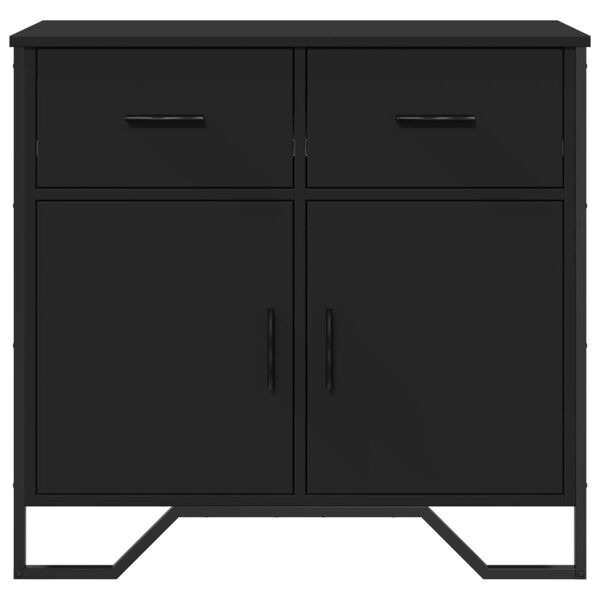 vidaXL Sideboard Schwarz 79,5x35,5x74,5 cm Holzwerkstoff