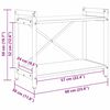 vidaXL B&uuml;cherregal Sonoma-Eiche 60 x 30 x 50 cm Holzwerkstoff