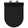 vidaXL Toilettensitz Verstellbar Schwarz 48,5 x 36 x 5 cm Polypropylen