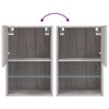 vidaXL TV-Schrank mit LED-Leuchten Grau Sonoma 40,5x30x60 cm