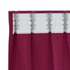 vidaXL Verdunkelungs-Vorh&auml;nge mit Ringen 2 pcs Weinrot 260 x 140 cm