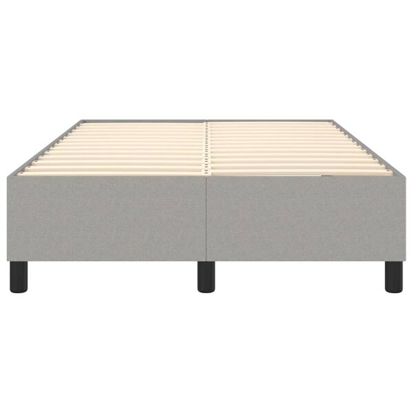 vidaXL Boxspringbettgestell Hellgrau 120x200 cm Stoff