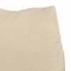vidaXL R&uuml;ckenkissen Creme 45 x 20 x 35 cm Stoff