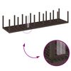 vidaXL Gartentisch Braun 400 x 100 x 73 cm Poly-Rattan