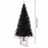 vidaXL Weihnachtsbaum mit 300 LEDs mit St&auml;nder Schwarz 240 cm PVC