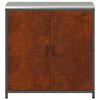 vidaXL K&uuml;chenaufbewahrung mit Regal Rostig 60 x 50 x 92 cm Stahl