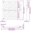 vidaXL Gartentor Schwarz 100x100 cm Stahlblatt-Design