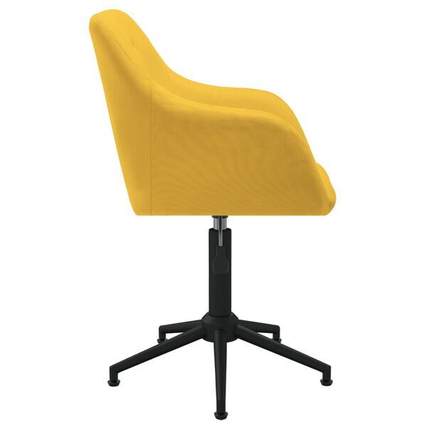 vidaXL B&uuml;rostuhl Drehbar Gelb Stoff
