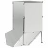 vidaXL Kaninchenf&uuml;tterer Silber 12,5 x 26 x 28,5 cm Verzinkter Stahl