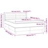 vidaXL Boxspringbett mit Matratze Dunkelgr&uuml;n 140x200 cm Samt