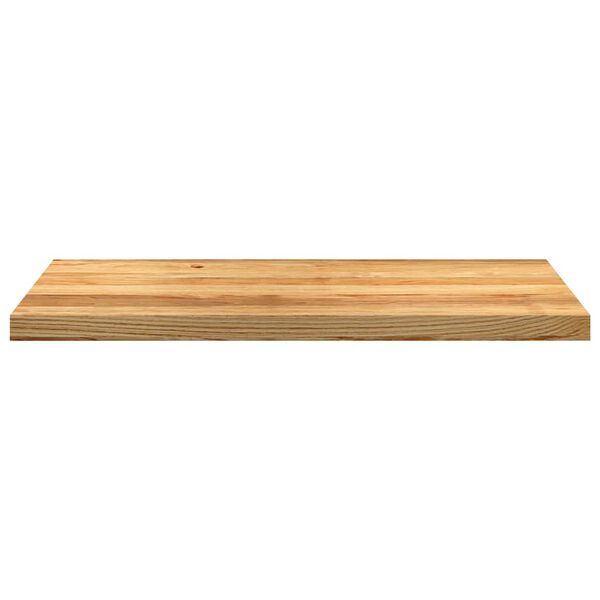 vidaXL Fensterb&auml;nke 2 Stk. Hellbraun 90x40x2 cm Massivholz Eiche